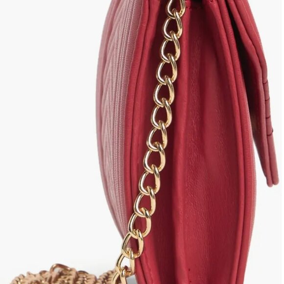 Badgley Mischka NWT Chevron Quilted Crossbody Bag - Picture 2 of 7